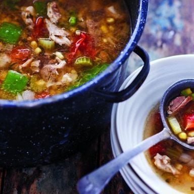Mexican-style chicken soup