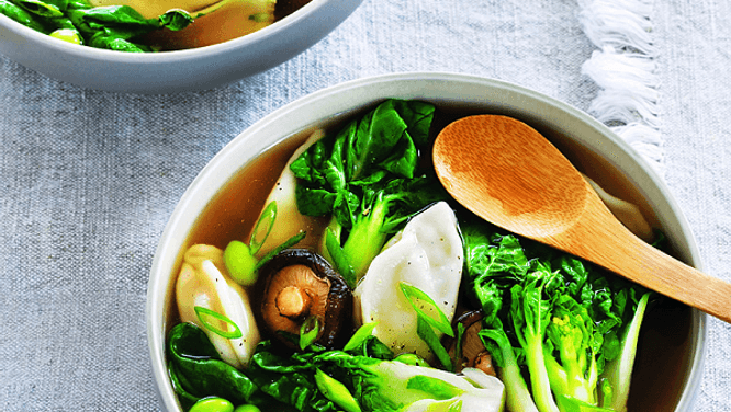 Japanese dumpling soup