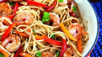 Five-spice shrimp pasta