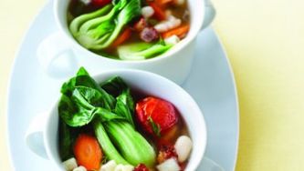 Spring-vegetable minestrone