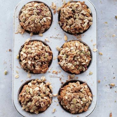 Double-Pumpkin Streusel Muffins