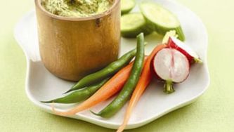 Healthy spinach dip