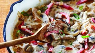 What's for Dinner : Pork and pepper stroganoff
