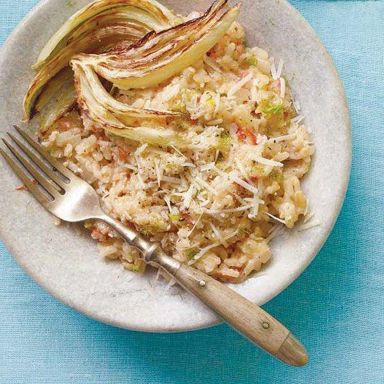 Baked Risotto with Roasted Fennel