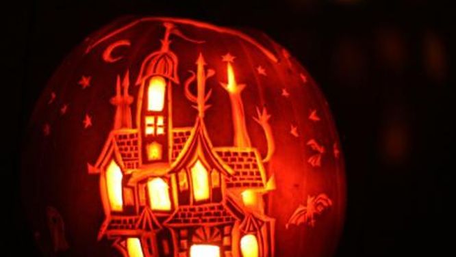 Halloween decoration: pumpkin carving stencils