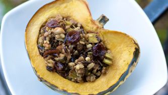 Health benefits of squash and an acorn squash recipe for the holidays
