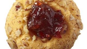 Cardamom mini thumbprint cookie
