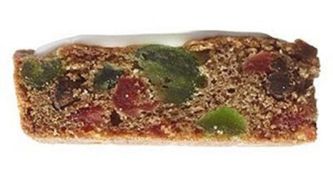Christmas fruitcake bar