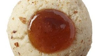 Cocktail cheddar thumbprint cookie