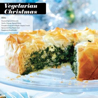 A vegetarian Christmas dinner menu