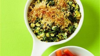 Parmesan creamed spinach and corn