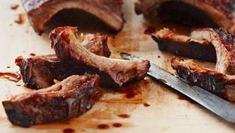 Succulent and smoky ribs