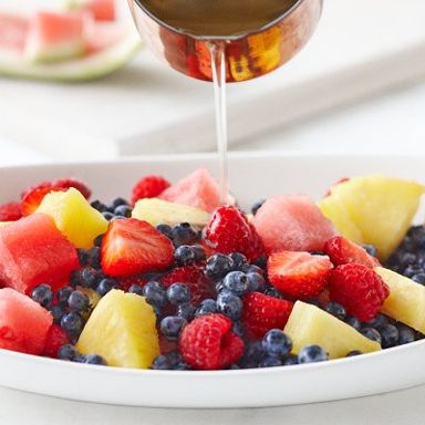 Fruit Salad With Lime-Ginger Drizzle