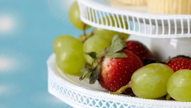 Make a quick and easy footed cake plate