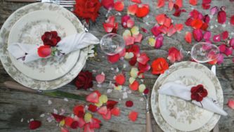 Three romantic Valentine's Day menus