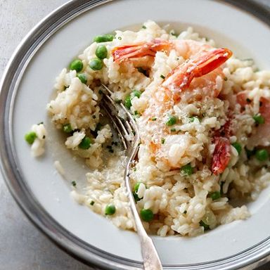 Classic Risotto With Shrimp And Peas