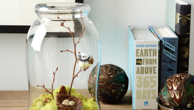 Make a decorative diorama for a shelf or mantel