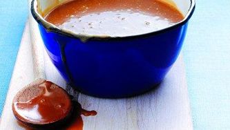 Homemade salted caramel ice cream