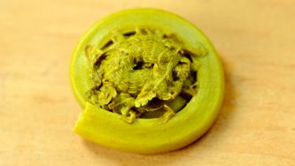 Healthy Recipes: Pearl barley risotto with fiddleheads, squash and walnuts