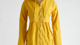 Embrace the weather with the cutest yellow rain slicker