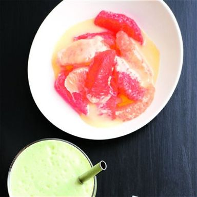 Grapefruit-custard sauce