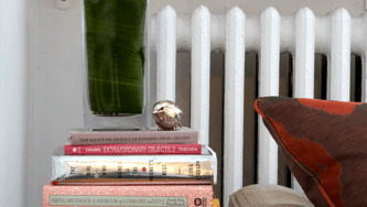 Neat space-saving trick for a small room