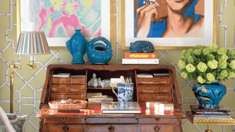 Decorating tips for a modern English office study
