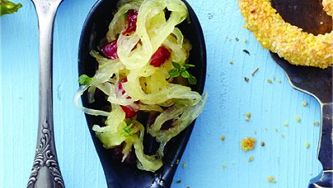 Spaghetti squash with cranberries