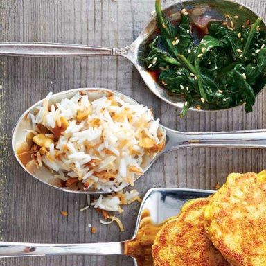 Coconut-cashew rice