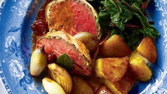 Goose-fat roasted potatoes