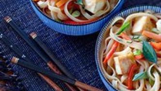 Thai basil noodles with tofu: Better than take-out