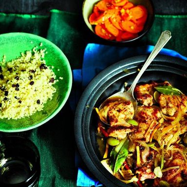 Chicken tagine with oranges and olives