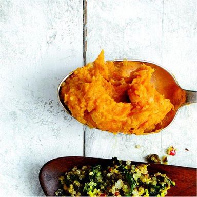 Squash and banana mash