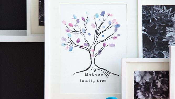 A family tree art project in three easy steps