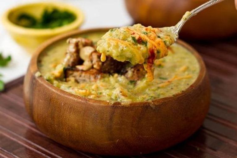 Healthy soup recipe: Dairy-free broccoli and 'cheese'