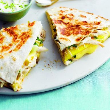 Chicken, mango and brie quesadillas: Quick and kid-friendly