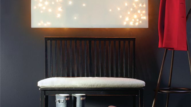 Make twinkling wall art