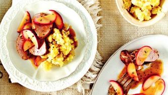 Horseradish smashed potatoes