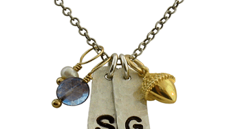 Eco chic necklace for Earth Day
