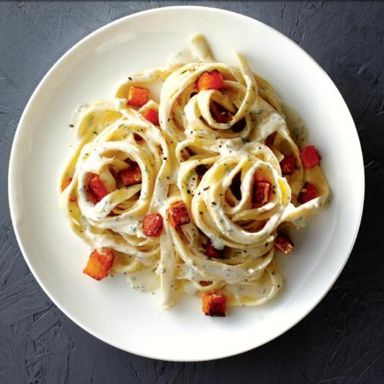 Creamy butternut tagliatelle
