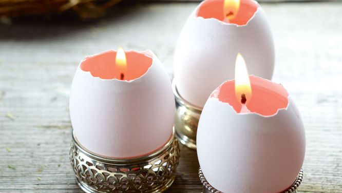 How to make the prettiest Easter egg candles