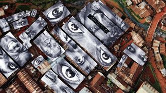 Photos of women's eyes: International street art by JR