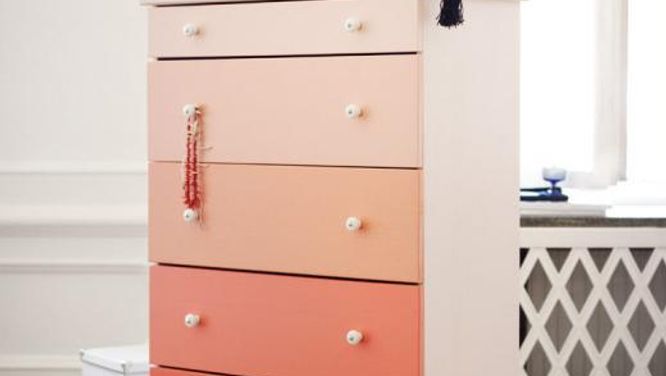 How to refinish a dresser with an ombre effect in three easy steps