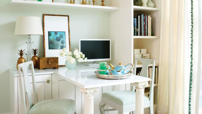 Sarah Richardson's design tips on creating an office area in a living room