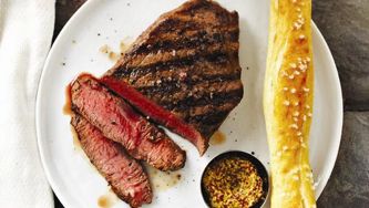 Charcut's smoked flatiron steak