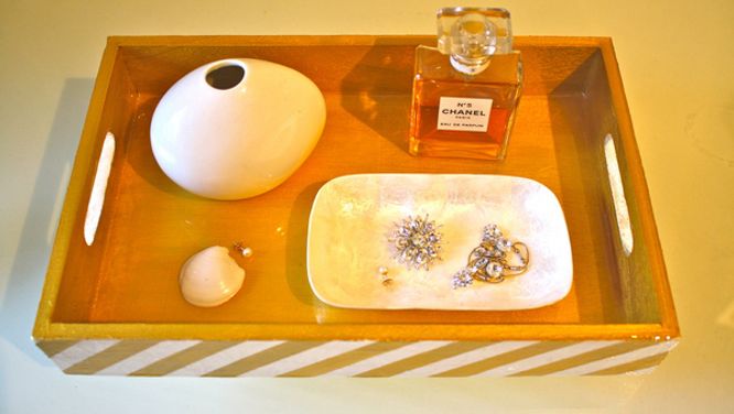 How to make a pretty vanity tray: Easy DIY project