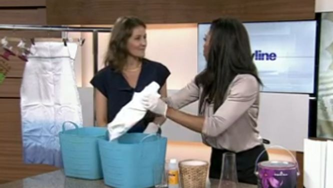 Easy decor project : Watch home editor Virginie Martocq create the two-toned effect