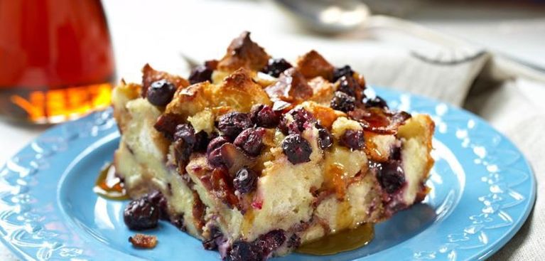 B.C. blueberry and bacon breakfast bake