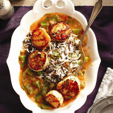 Sexy Creole scallops