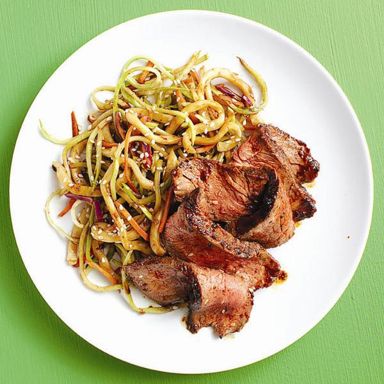Sizzling spicy steak